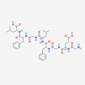 molecular formula C41H58N8O11 B13859503 H-Gly-DL-Glu-Gly-DL-Phe-DL-Leu-Gly-DL-Phe-DL-Leu-OH 