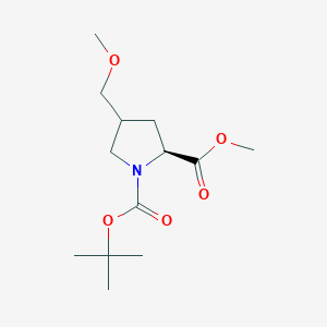 molecular formula C13H23NO5 B13859505 N-Boc-4-(methoxymethyl)-L-Proline Methyl Ester 