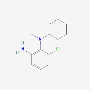 molecular formula C13H19ClN2 B1385953 6-Chloro-N1-cyclohexyl-N1-methylbenzene-1,2-diamine CAS No. 1021238-50-5