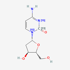 molecular formula C9H13N3O4 B13859533 2'-Deoxy Cytidine-13C, 15N 