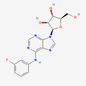 molecular formula C16H16FN5O4 B13859537 N6-(3-fluorobenzyl)adenosine 