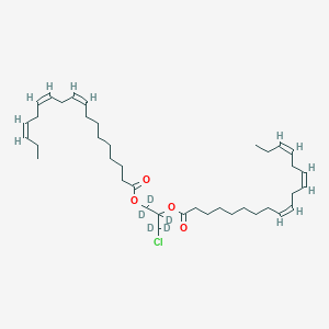 molecular formula C39H63ClO4 B13859595 rac-1,2-Dilinolenoyl-3-chloropropanediol-d5 