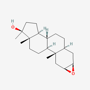 molecular formula C20H32O2 B13859636 (1S,2S,4S,6R,8S,11R,12S,15S,16S)-2,15,16-trimethyl-5-oxapentacyclo[9.7.0.02,8.04,6.012,16]octadecan-15-ol 