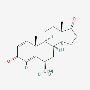 molecular formula C20H24O2 B13859648 Exemestane-13C,D3 