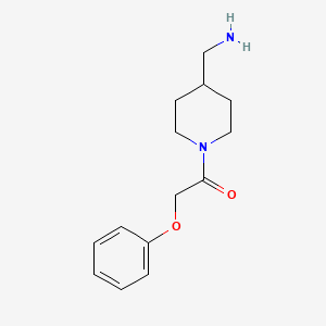 {[1-(Phenoxyacetyl)piperidin-4-yl]methyl}amine