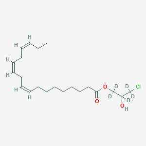 molecular formula C21H35ClO3 B13859668 rac 1-Linolenoyl-3-chloropropanediol-d5 
