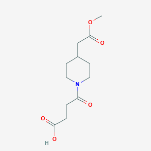 4-[4-(2-Methoxy-2-oxoethyl)piperidin-1-yl]-4-oxobutanoic acid
