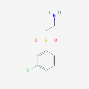 molecular formula C8H10ClNO2S B1385969 Ethanamine,2-[(3-chlorophenyl)sulfonyl]- CAS No. 1018581-15-1