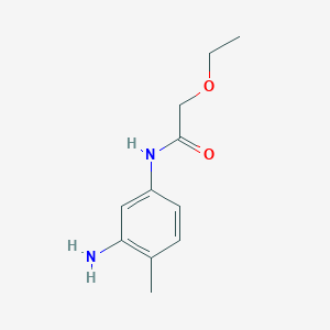 molecular formula C11H16N2O2 B1385977 N-(3-Amino-4-methylphenyl)-2-ethoxyacetamide CAS No. 1042813-69-3
