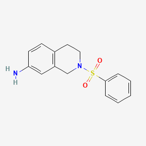 2-(Phenylsulfonyl)-1,2,3,4-tetrahydroisoquinolin-7-amine