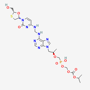 molecular formula C23H33N8O10PS B13859834 Lamivudine Tenofovir Monosoproxil Methane 