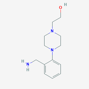2-{4-[2-(Aminomethyl)phenyl]-1-piperazinyl}-1-ethanol