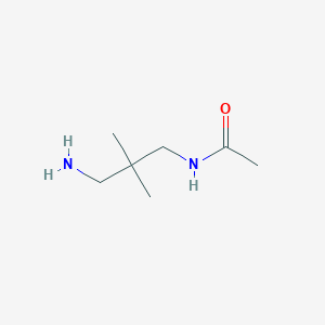 molecular formula C7H16N2O B13859854 N-(3-amino-2,2-dimethylpropyl)acetamide 