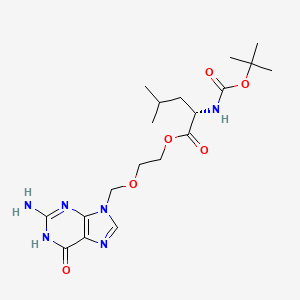 molecular formula C19H30N6O6 B13859869 Acyclovir Tert-butoxycarbonyl-L-leucinate 
