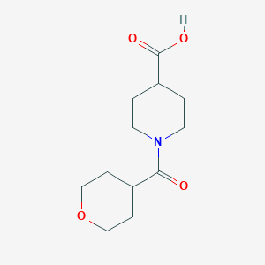 molecular formula C12H19NO4 B1385989 1-(Tetrahydro-2H-pyran-4-carbonyl)piperidine-4-carboxylic acid CAS No. 1042796-19-9
