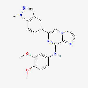 molecular formula C22H20N6O2 B13859891 N-(3,4-dimethoxyphenyl)-6-(1-methylindazol-5-yl)imidazo[1,2-a]pyrazin-8-amine 
