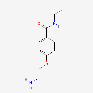 molecular formula C11H16N2O2 B1385990 4-(2-aminoethoxy)-N-ethylbenzamide CAS No. 1018600-59-3