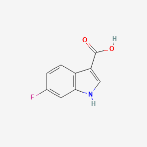 molecular formula C9H6FNO2 B1385991 6-氟-1H-吲哚-3-羧酸 CAS No. 23077-44-3