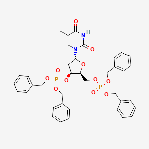 molecular formula C38H40N2O11P2 B13859940 Tetrabenzyl Thymidine-3',5'-diphosphate 