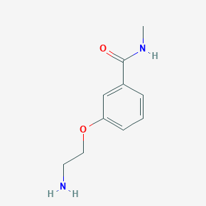 molecular formula C10H14N2O2 B1386000 3-(2-Aminoethoxy)-N-methyl-benzamide CAS No. 1018600-14-0