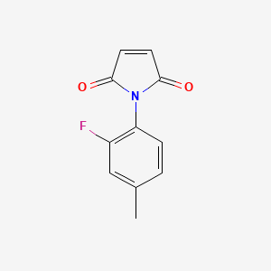molecular formula C11H8FNO2 B1386001 1-(2-fluoro-4-methylphenyl)-1H-pyrrole-2,5-dione CAS No. 1030420-86-0