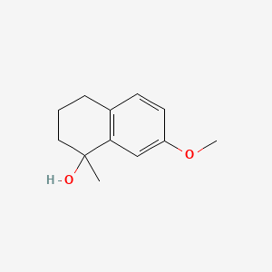 molecular formula C12H16O2 B13860022 7-methoxy-1-methyl-3,4-dihydro-2H-naphthalen-1-ol CAS No. 32820-14-7