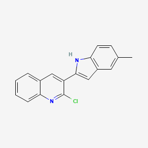 molecular formula C18H13ClN2 B13860029 2-chloro-3-(5-methyl-1H-indol-2-yl)quinoline CAS No. 820977-39-7