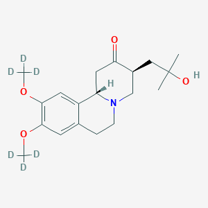 molecular formula C19H27NO4 B13860030 (3S,11bS)-3-(2-hydroxy-2-methylpropyl)-9,10-bis(trideuteriomethoxy)-1,3,4,6,7,11b-hexahydrobenzo[a]quinolizin-2-one 