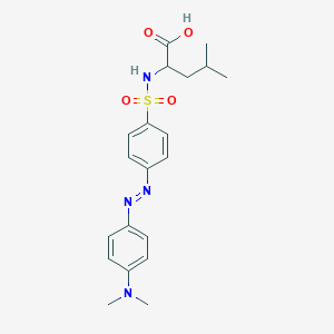 molecular formula C20H26N4O4S B13860036 2-[[4-[[4-(Dimethylamino)phenyl]diazenyl]phenyl]sulfonylamino]-4-methylpentanoic acid 