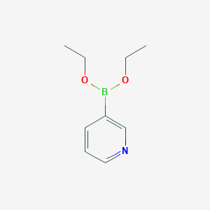 molecular formula C9H14BNO2 B13860042 Boronic acid, 3-pyridinyl-, diethyl ester CAS No. 183158-31-8