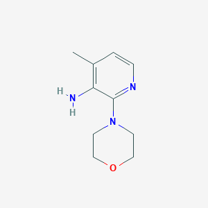 molecular formula C10H15N3O B1386005 4-Methyl-2-morpholin-4-ylpyridin-3-amine CAS No. 1086378-55-3