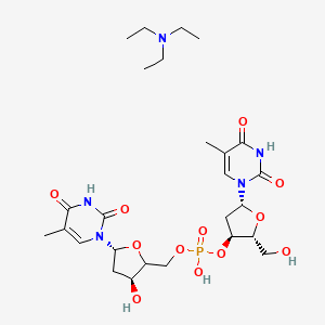 molecular formula C26H42N5O12P B13860067 Thymidylyl-3'-5'-thymidine Triethyl Amine Salt 