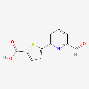 molecular formula C11H7NO3S B1386007 5-(6-Formylpyridin-2-yl)thiophene-2-carboxylic acid CAS No. 656227-41-7