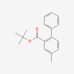 molecular formula C18H20O2 B13860082 tert-Butyl 4-Methyl-2-biphenylcarboxylate 