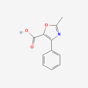 molecular formula C11H9NO3 B1386009 2-Methyl-4-phenyl-1,3-oxazole-5-carboxylic acid CAS No. 51143-21-6