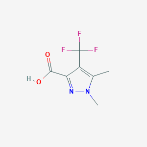 molecular formula C7H7F3N2O2 B1386010 1,5-Dimethyl-4-(trifluoromethyl)-1H-pyrazole-3-carboxylic acid CAS No. 1215481-47-2