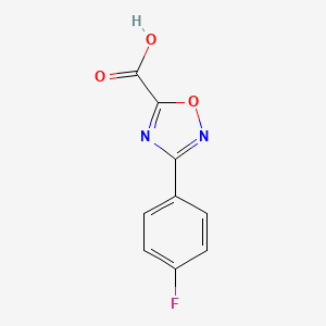molecular formula C9H5FN2O3 B1386011 3-(4-Fluorophenyl)-1,2,4-oxadiazole-5-carboxylic acid CAS No. 944896-51-9
