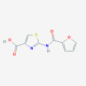 molecular formula C9H6N2O4S B1386014 2-(2-Furoylamino)-1,3-thiazole-4-carboxylic acid CAS No. 1003395-70-7