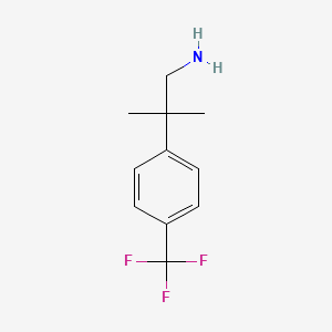 2-Methyl-2-[4-(trifluoromethyl)phenyl]propan-1-amine