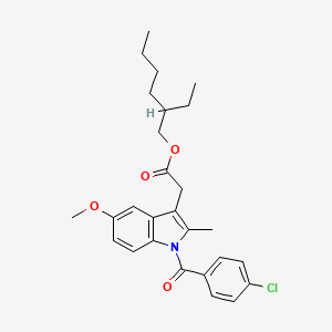 molecular formula C27H32ClNO4 B13860171 Indomethacin 2-Ethylhexyl Ester 
