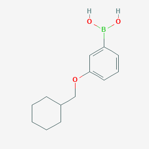 molecular formula C13H19BO3 B1386022 [3-(Cyclohexylmethoxy)phenyl]boronic acid CAS No. 1236189-81-3