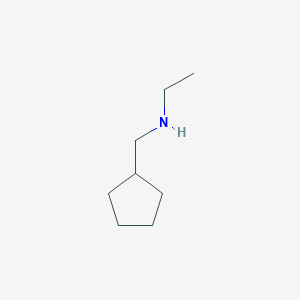 molecular formula C8H17N B1386025 N-(cyclopentylmethyl)ethanamine CAS No. 4492-37-9
