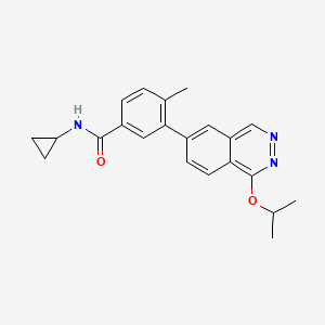molecular formula C22H23N3O2 B13860255 N-Cyclopropyl-4-methyl-3-(1-(1-methylethoxy)-6-phthalazinyl)benzamide 