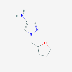 molecular formula C8H13N3O B1386026 1-(oxolan-2-ylmethyl)-1H-pyrazol-4-amine CAS No. 1029413-45-3