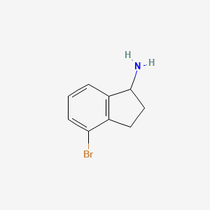 molecular formula C9H10BrN B1386029 4-bromo-2,3-dihydro-1H-inden-1-amine CAS No. 903557-28-8