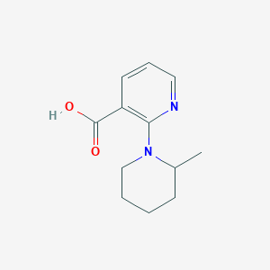 molecular formula C12H16N2O2 B1386039 2-(2-Methylpiperidin-1-yl)nicotinic acid CAS No. 1019461-43-8