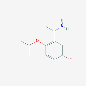 1-[5-Fluoro-2-(propan-2-yloxy)phenyl]ethan-1-amine