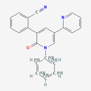 molecular formula C23H15N3O B13860457 Perampanel-13C6 