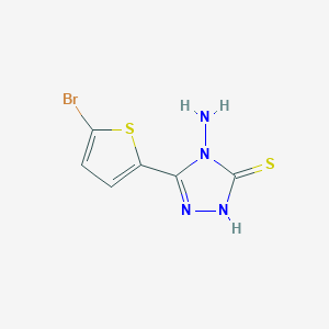 4-amino-5-(5-bromo-2-thienyl)-4H-1,2,4-triazole-3-thiol