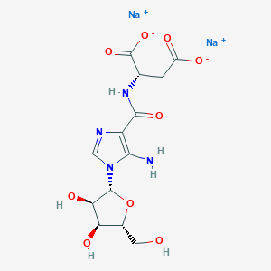 molecular formula C13H16N4Na2O9 B13860500 N-Succinyl-5-aminoimidazole-4-carboxamide ribose disodium salt 